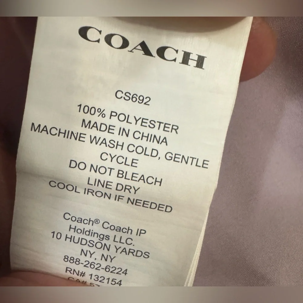 COACH Lavender Slip mini Dress